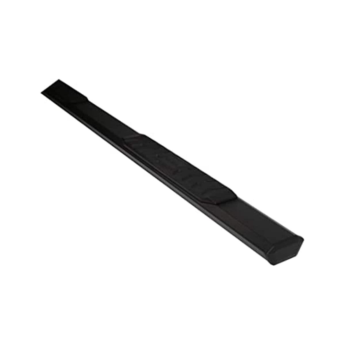 TRAILFX AL4002B TrailFX Step Nerf Bar Nerf Bar; TrailFX A4 Series; With Step Pads; 4 1/2 Inch Hexagonal Straight; Powder Coated; Titanium Black; Aluminum; With Plastic Bracket Covers and End Caps; Rocker Panel Mount