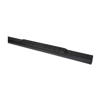 TRAILFX AL4017B TrailFX Hexagonal Nerf Bars for 2005-2023 Toyota Tacoma Double Cab Titanium Black Powder Coated 4.5 Inch Aluminum Side Steps with Step Pads Rocker Panel Mount, Set of 2 Running Boards
