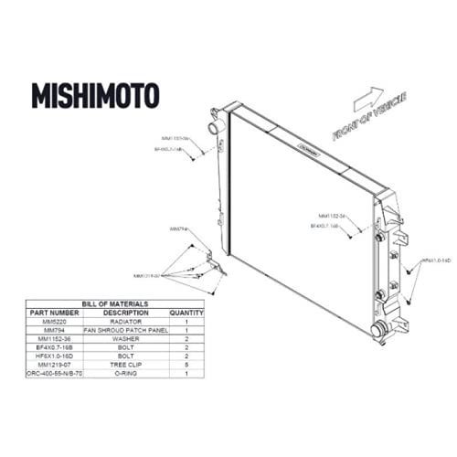 MISHIMOTO MMRAD-DMAX-17 Mishimoto MMRAD-DMAX-17 Performance Aluminum Radiator, fits Chevrolet/GMC 6.6L Duramax 2017-2019