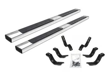 GO RHINO 6862434680PS Go Rhino 6862434680PS 6" OE Xtreme II Side Steps with Mounting Brackets Kit - Diesel Only for Nissan 05-24 Frontier (Crew Cab Pickup)
