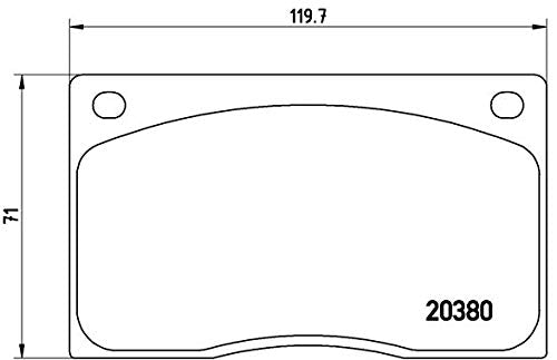 BREMBO P36021 Brembo P36021 Low-Met Front Disc Brake Pad Set JAGUAR OE# CSC23786