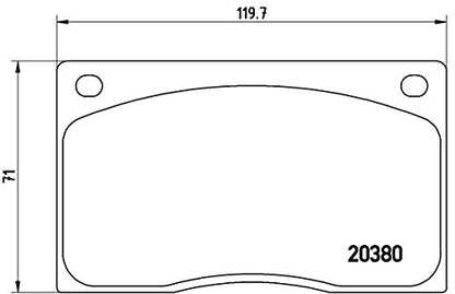BREMBO P36021 Brembo P36021 Low-Met Front Disc Brake Pad Set JAGUAR OE# CSC23786