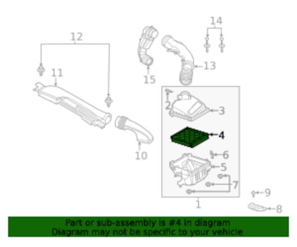Motorcraft FA1939 ELEMENTASY-AIRCLEANER