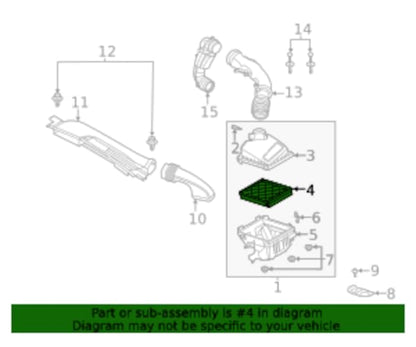 Motorcraft FA1939 ELEMENTASY-AIRCLEANER
