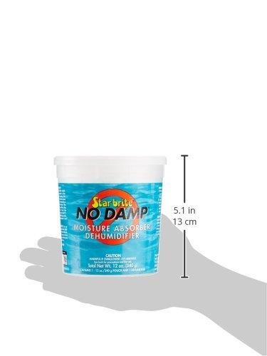 STAR BRITE 085412 STAR BRITE No Damp Moisture Absorber & Dehumidifier - Simple, Portable, Humidity Control for Boats, RVs, Seasonal Homes & More - Prevent Musty Odor & Moisture Damage