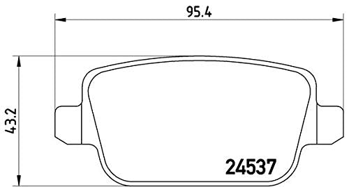 BREMBO P44016 Brembo P44016 Low-Met Rear Disc Brake Pad Set LAND ROVER OE# LR023888