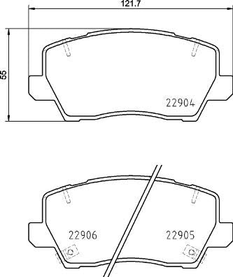 BREMBO P36014 Brembo P36014 Disc Brake Pad Set