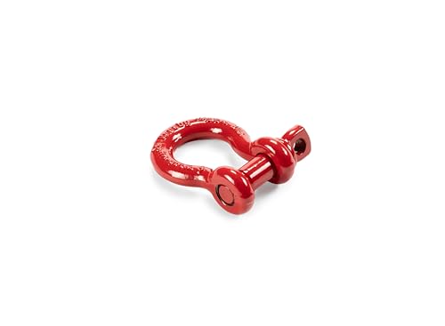 FACTOR 55 00061-01 Factor 55 Steel 5/8" Crosby Shackle for ATV/UTV Powersports - Red