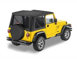 BESTOP 79139-01 Bestop Replace-A-Top Black Sailcloth 7913901 for Jeep Wrangler TJ 1997-2002
