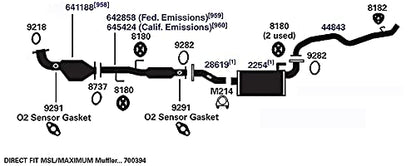 AP EXHAUST 645424 Ap Exhaust 645424 DIRECT FIT CATALYTIC CONVERTER