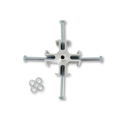 MR GASKET 2393 Mr. Gasket Fan Spacer Kit 2" Gm/Ford, Silver