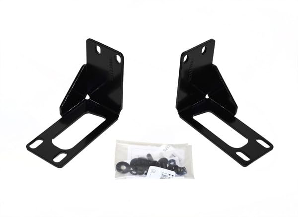 GO RHINO 55965 Go Rhino Mounting Bracket Kit for RC2 Bull Bar | Mild Steel, Textured Black | 55965 | Fits 1999 - 2007 Ford F-250, F-350 Super Duty