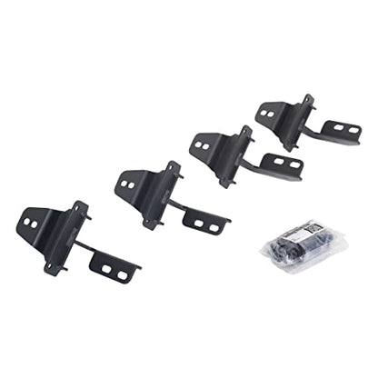 GO RHINO 6949266 Go Rhino V-Series V3 / RB10 Slim / RB20 Slim / RB30 Slim / RB30 Running Board Mounting Brackets – Mild Steel, Textured Black – 6949266 – Fits 2007-2018 Jeep Wrangler JK, 2-Door