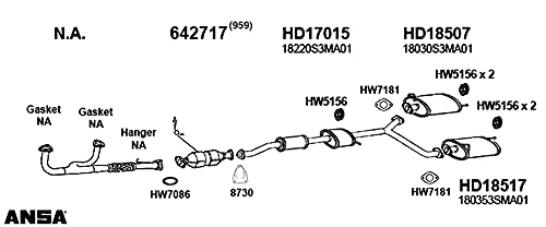 AP EXHAUST 642717 Ap Exhaust 642717 DIRECT FIT CATALYTIC CONVERTER