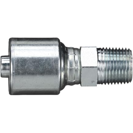Gates G25100-0804 Male Pipe (Nptf 30 Cone Seat) (Mega Crimp