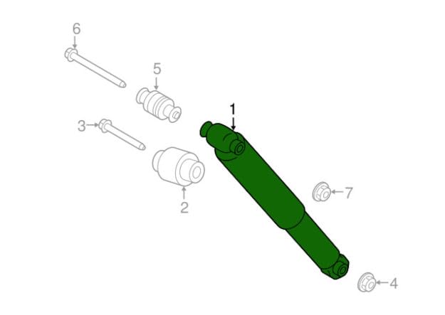 Motorcraft ASH866072 SHOCKABSORBERASY