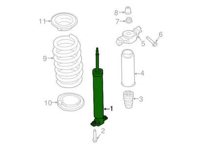 Motorcraft ASH866180 SHOCK ABSORBER ASSEMBLY