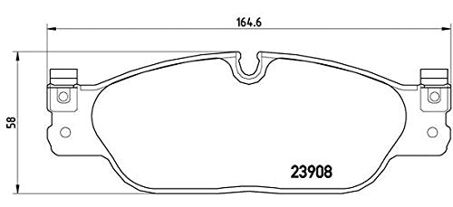 BREMBO P36021 Brembo P36021 Low-Met Front Disc Brake Pad Set JAGUAR OE# CSC23786
