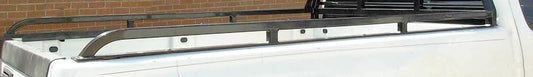 CATTLEMAN RF28 Cattleman HD RF28 Bed Side Rail Fits Ford F-250/F-350/F-450 Super Duty 1999-2016 8 Foot Bed Bolt On Painted Black Steel with Top Rail
