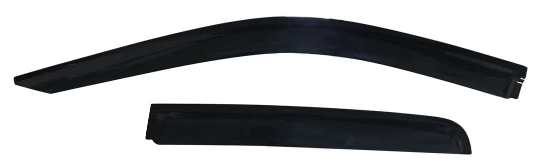 TRAILFX 4811H Trail FX 4811H Low Profile Rainguard Window Vents Smoke Acrylic Tape-On Installation Weatherproof Ventilation Set of 4