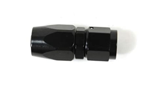 SPEEDFX 510800BK Hose Ends Full Swivel; -8AN; Straight; Anodized; Black; Aluminum; Single