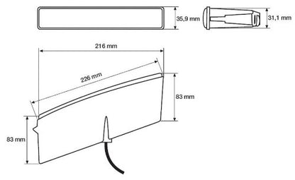 HELLA 010043801 Hella 010043801 Lamp Kit Drl 0043 Oblg 5 Led 9-33V, Multi