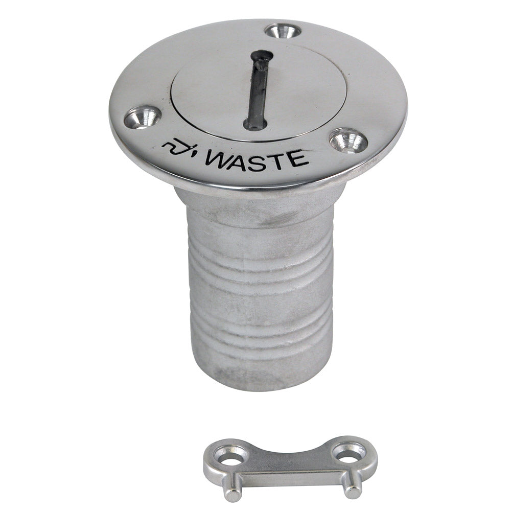 Whitecap 6126C Whitecap Hose Deck Fill - 1-1/2" Hose Waste