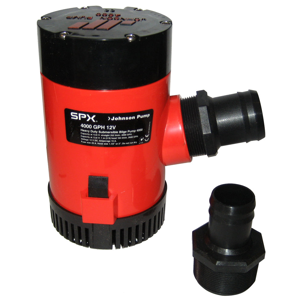 Johnson Pump 40004 Johnson Pump 4000 GPH Bilge Pump 1-1/2" Discharge Port 12V