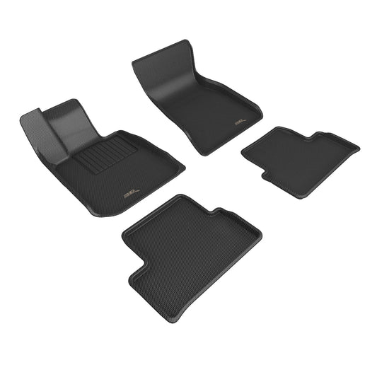 3D MAXpider L1BM12901509 3D MAXpider Custom Fit Kagu Floor Mat (Black) Compatible with BMW i4 (G26) 2022-2025 - Full Set