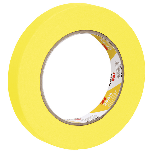 3M Automotive 06652 3M Automotive 6652 18mm x 55m Refinsh Masking Tape - 48 Rolls