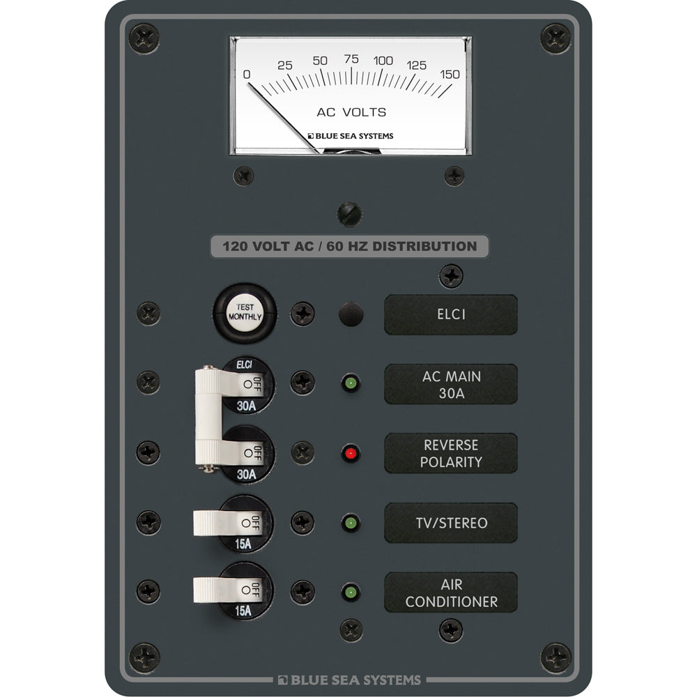 Blue Sea Systems 8102 Blue Sea 8102 ELCI GFCI Panel AC 2 Position