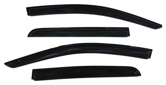 TRAILFX 4810H TrailFX Rainguard Window Vents Fits Nissan Titan Crew Cab 2017-2024 Smoke Acrylic Low Profile Tape-On Side Four Price Window Deflectors TrailFX 4810H