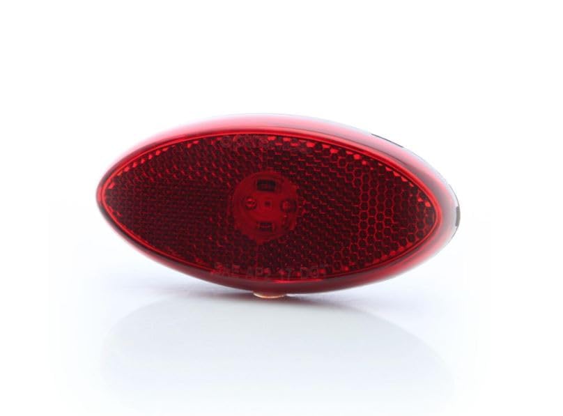 OPTRONICS MCL0030RBBP Optronics MCL0030RBBP LED OVAL MARKER LIGHT REFLEX LENS