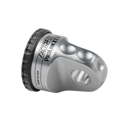 FACTOR 55 00110-05 Factor 55 00110-05 Prolink XTV Shackle D-Ring for use with Steel Cables Synthetic Ropes up to 5/16 in Max Load Rating 6000 lb Ultimate Failure 22,000 lb. Ideal for 4x4 Off Road Trips - Silver
