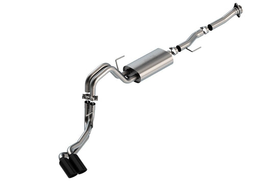 BORLA 140876BC Borla F-150 2021 5.0L 2dr RC SB (122.8 WB) XL/XLT 3/2.25 DSE Cat-Back S-Type Black Chrome Tips - 140876BC