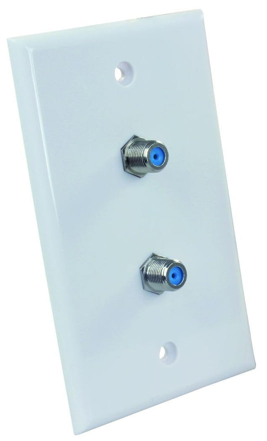 JR PRODUCTS 47875 JR Products 47875 HD/SAT/CATV Dual Wall Plate