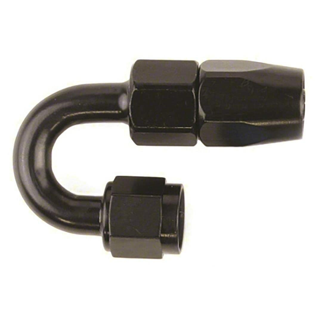 SPEEDFX 511080BK Black Full Swivel Hose End Fitting, -10AN, 180° (511080BK) by SpeedFX