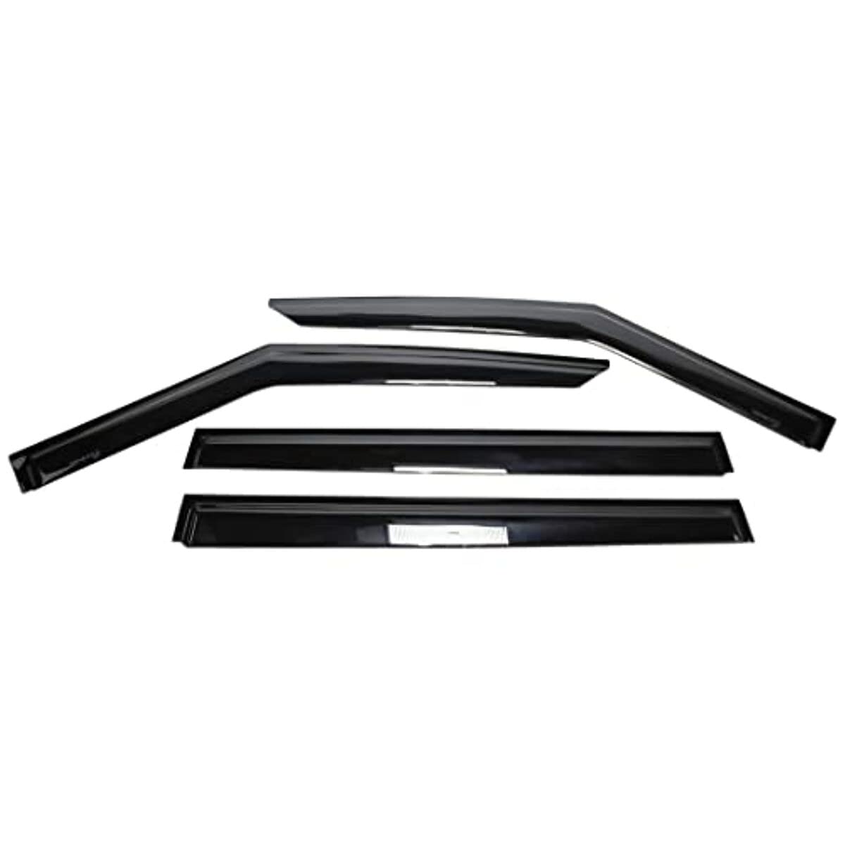 TRAILFX 4818H TRAILFX Rain Guard Tape On Window Vent Visors Acrylic with A Smoke Tint 4 Piece Compatible with 20-21 Explorer - 4818H