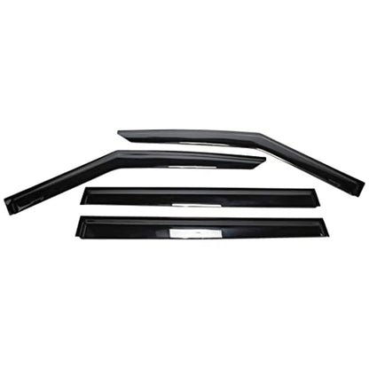 TRAILFX 4818H TRAILFX Rain Guard Tape On Window Vent Visors Acrylic with A Smoke Tint 4 Piece Compatible with 20-21 Explorer - 4818H