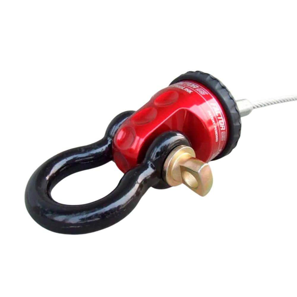 FACTOR 55 00015-01 Factor 55 00015-01 Prolink Original Shackle Mount Replaces Winch Hook with a Stronger Shackle D-Ring Mount Max Load Rating 16,000 lb Ideal for 4x4 Off Road Adventures - Red.