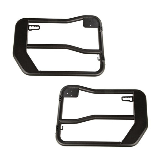 RUGGED RIDGE 11509.15 Rugged Ridge Fortis Tube Doors for Jeep Wrangler/Gladiator | Front, w/Mirrors | 11509.15 | Fits 2018-2025 Jeep Wrangler JL; 2020-2025 Jeep Gladiator JT