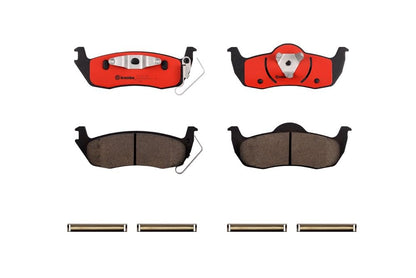 BREMBO P37011N Brembo P37011N Premium Ceramic Rear Disc Brake Pad Set JEEP OE# K05080871AA