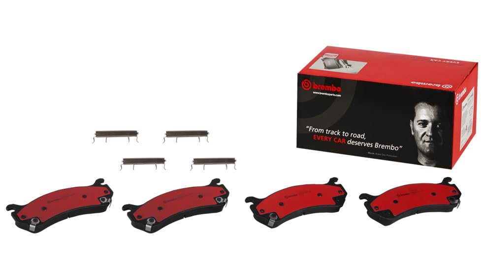 BREMBO P10027N Brembo P10027N Premium Ceramic Front Disc Brake Pad Set CADILLAC/CHEVROLET/GMC/HUMMER OE# 15886462
