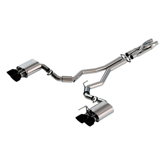 BORLA 140837BC BORLA 140837BC Cat-Back Perf. Exhaust Sys. for 2020-2023 Ford Mustang Shelby GT500 5.2L 8 Cyl. Auto Trans. Use With Connecting Pipe Kit 60722 For 2021-2023 Ford Mustang Mach 1 5.0L V8 Auto/Man. Trans.