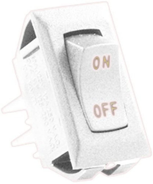 JR PRODUCTS 12611-5 JR Products (12611-5) Ivory/Gold 12V On/Off Switch, (Pack of 5)