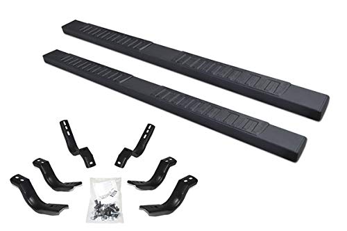 GO RHINO 6862404587T Go Rhino 6" OE Xtreme II Sidesteps & Brackets | Galvanized Steel, Textured Black | 6862404587T | Fits 2007-2013 Chevrolet Silverado & GMC Sierra Crew Cab (See Description)