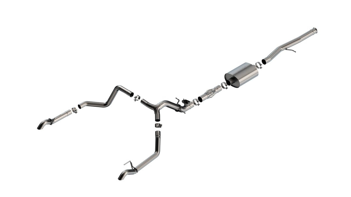 BORLA 141004 Borla 2024 Chevrolet/GMC 1500 ZR2 & AT4X 6.2L V8 4WD 4DR ATAK Catback Exhaust with Turndown Tips