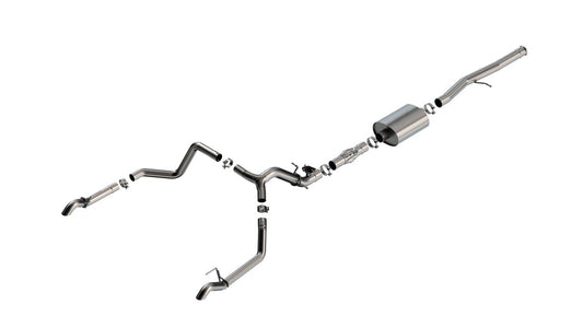 BORLA 141004 Borla 2024 Chevrolet/GMC 1500 ZR2 & AT4X 6.2L V8 4WD 4DR ATAK Catback Exhaust with Turndown Tips