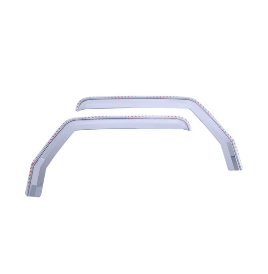 PUTCO 480220 Putco Element Chrome Window Deflectors Fits 2020-2027 Jeep Gladiator/2018-2027 Jeep Wrangler JL - Set of 2 - in Channel Install