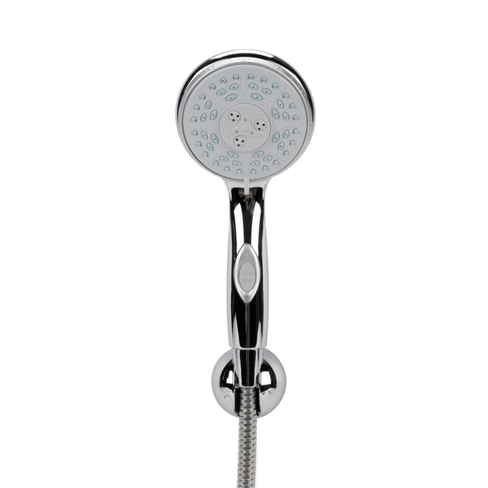 CAMCO 43713 Camco 43713 RV Shower Head Kit with On/Off Switch and 60" Flexible Shower Hose (Chrome)